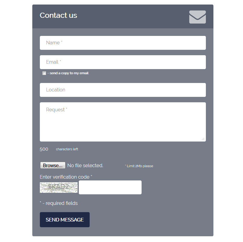Contact Form PHP demo