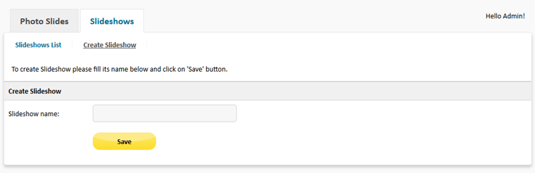 Slideshow Script PHP - create slideshow