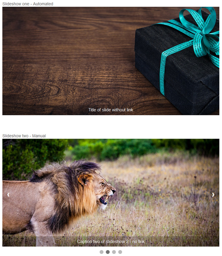 Slideshow Script PHP demo